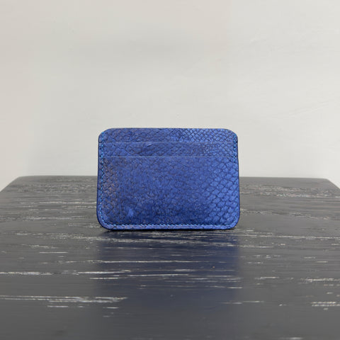 Salmon Leather Cardholder – Handcrafted in Paris