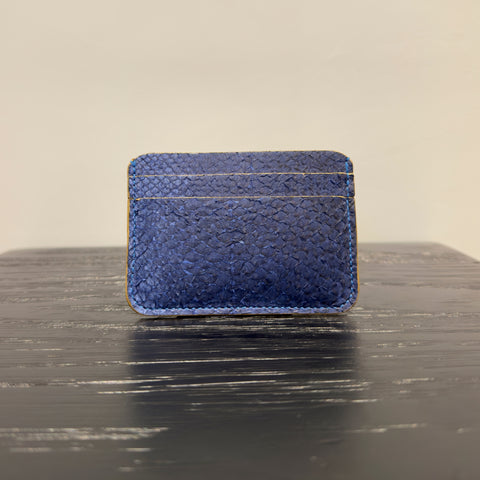 Salmon Leather Cardholder – Handcrafted in Paris
