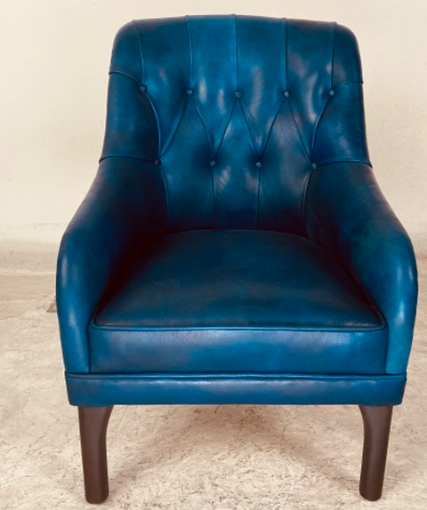 HB3 Leather and Velvet Chair - 52 GAGE