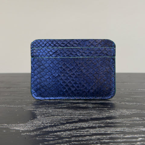 Salmon Leather Cardholder – Handcrafted in Paris