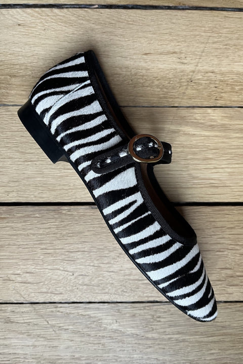 BILLIE BALLERINAS SHOES ZEBRAS