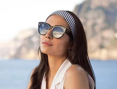 Italian sunglasses Bouganville Emerald Green - 52 GAGE