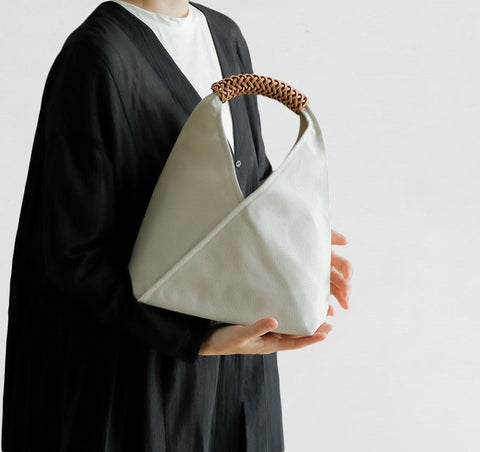 Handcrafted Woven and Leather Bag