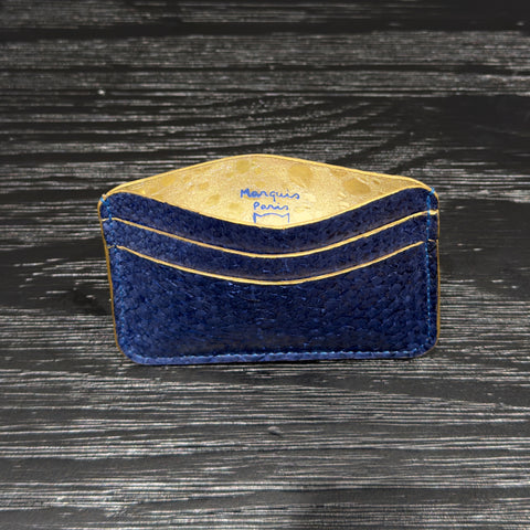 Salmon Leather Cardholder – Handcrafted in Paris