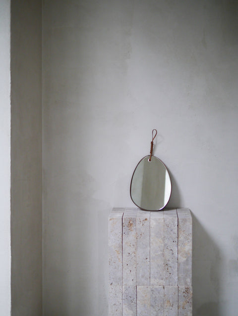 Kamaro'an Woven Pebble Mirror - handcrafted Taiwanese home accessory Hong Kong | 52 GAGE