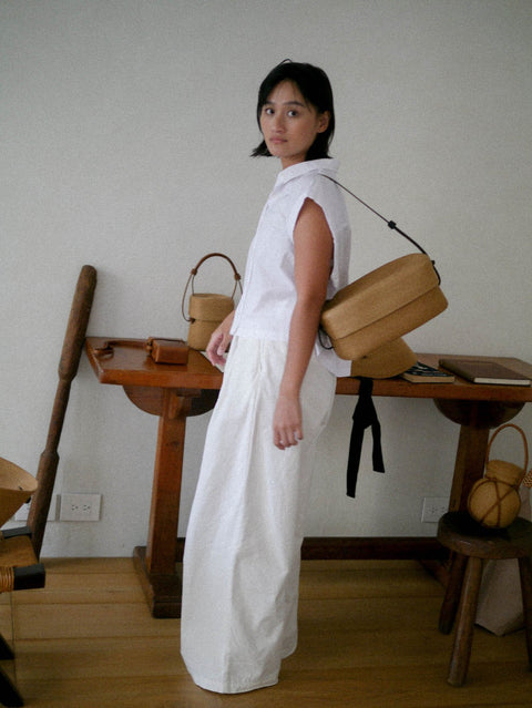 Kamaro'an Kopid Lid Basket - handcrafted Taiwanese woven bag Hong Kong | 52 GAGE