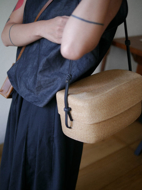 Kamaro'an Kopid Lid Basket - handcrafted Taiwanese woven bag Hong Kong | 52 GAGE