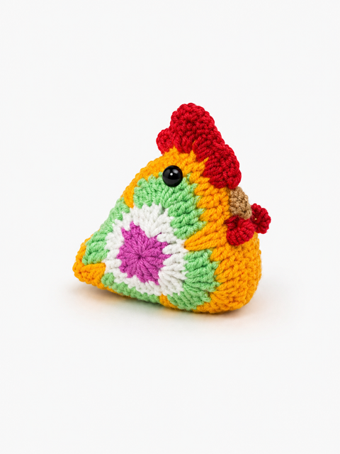 Crochet Lucky Chicken Rooster Small Coco 🐓✨