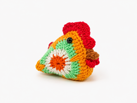 Crochet Lucky Chicken Rooster Small Coco 🐓✨