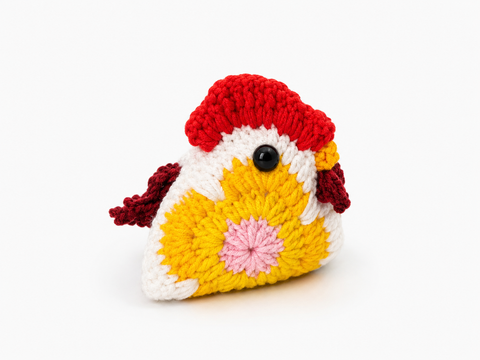 Crochet Lucky Chicken Rooster Small Coco 🐓✨