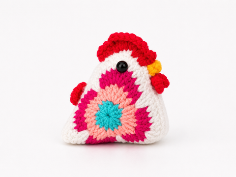 Crochet Lucky Chicken Rooster Small Coco 🐓✨