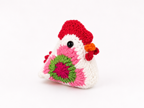 Crochet Lucky Chicken Rooster Small Coco 🐓✨