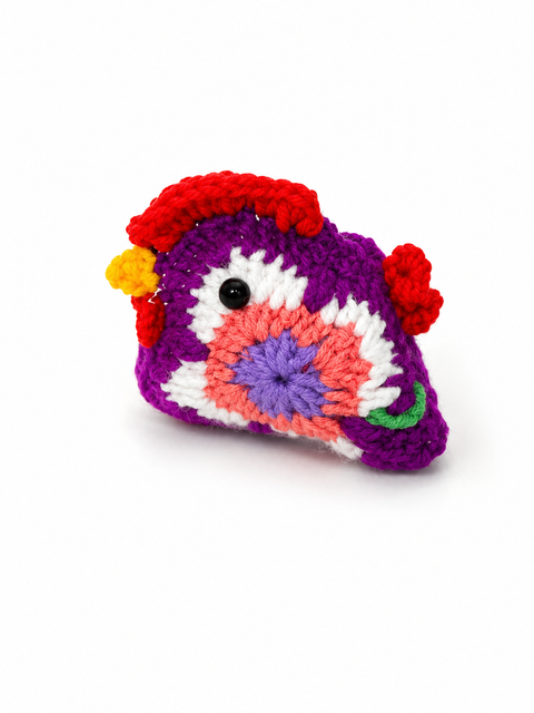 Crochet Lucky Chicken Rooster Small Coco 🐓✨