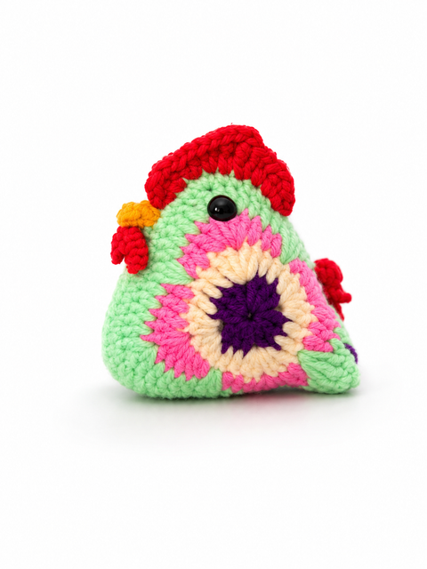 Crochet Lucky Chicken Rooster Small Coco 🐓✨