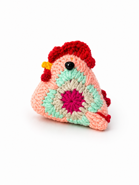 Crochet Lucky Chicken Rooster Small Coco 🐓✨