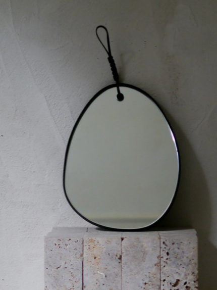 Woven Pebble Mirror