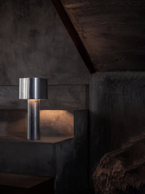 Stem Design Coy Table Lamp in Aluminium - designer lighting Hong Kong | 52 GAGE
