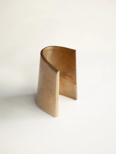 Fold Bookend in Brass