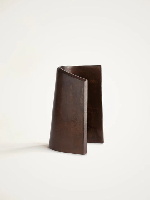 Fold Bookend in Brass