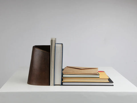 Fold Bookend in Brass